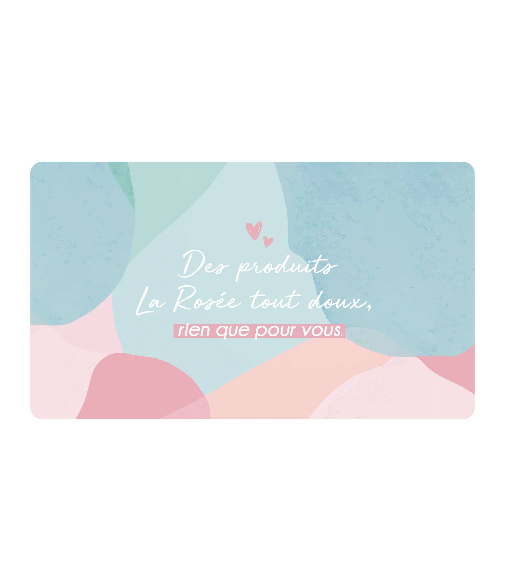 Carte cadeau La Rosée, montant au choix