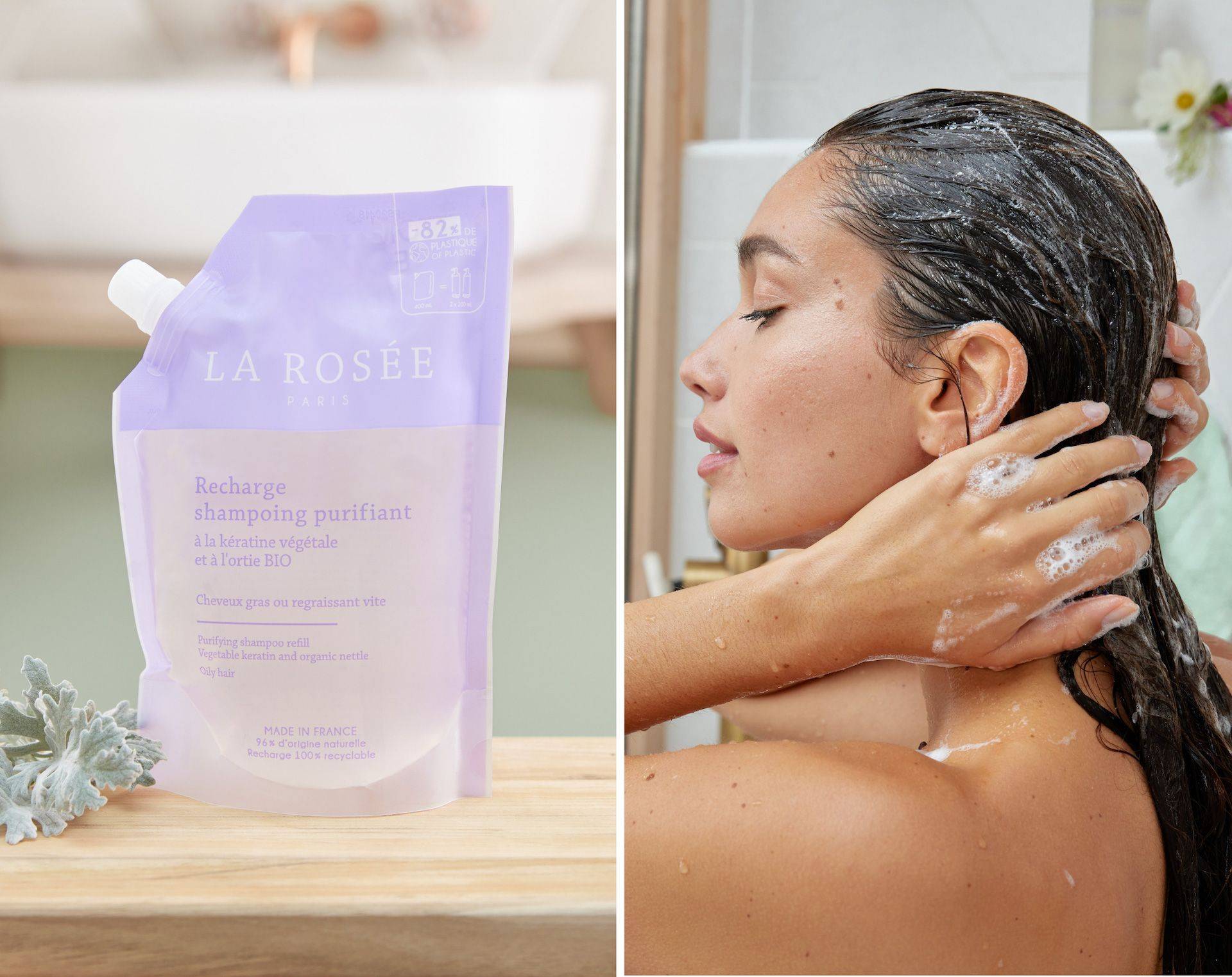 Quel shampoing pour des cheveux gras ou regraissant vite - La Rosée
