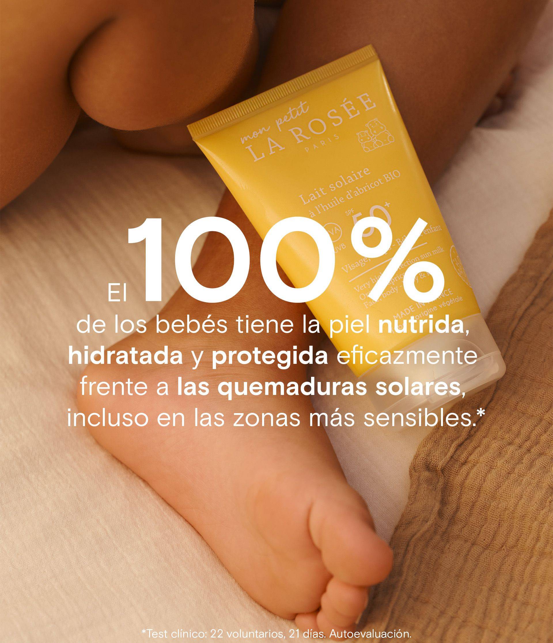Lait solaire bébé - claim ES