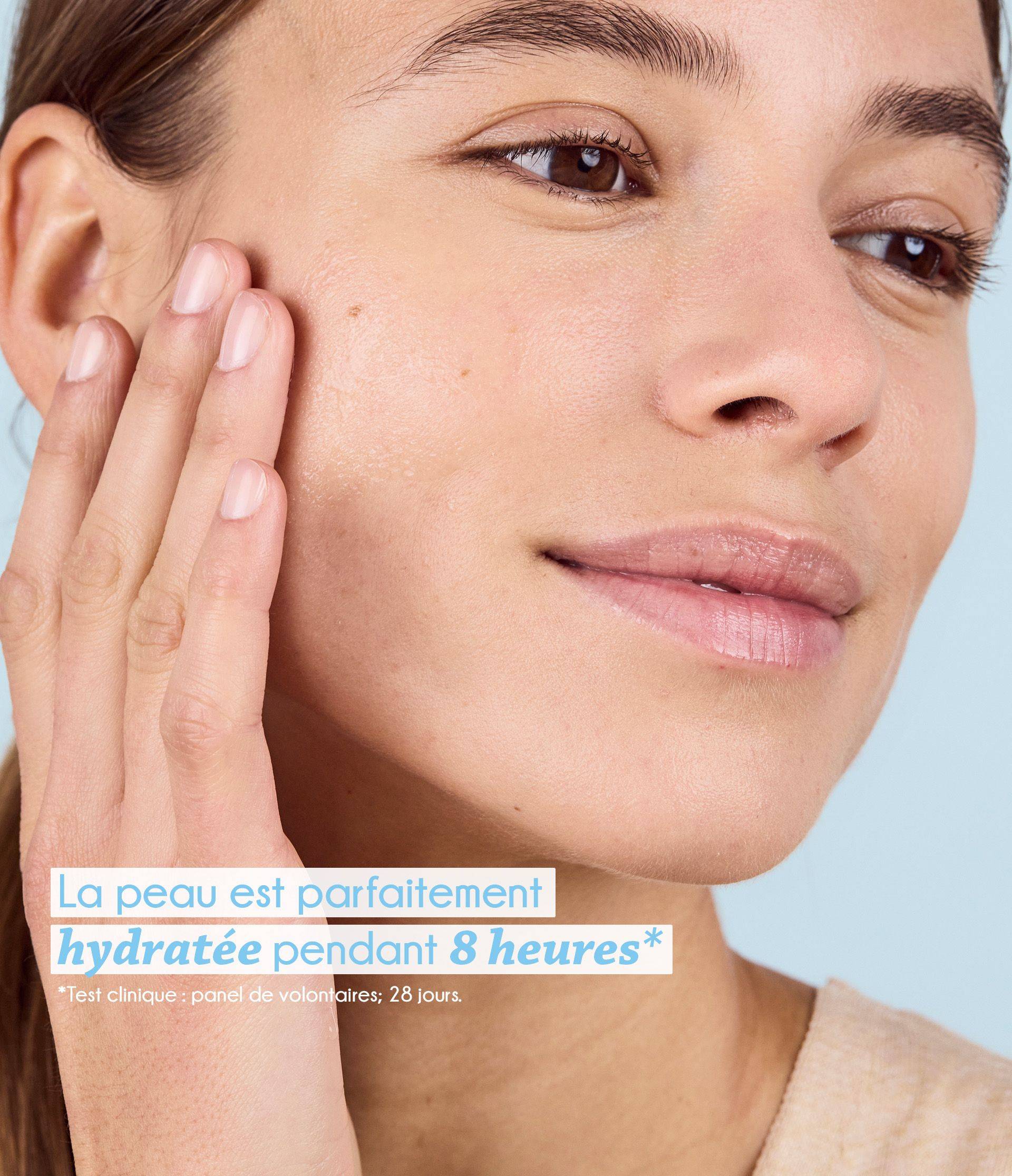 Sérum désaltérant et peau hydratée