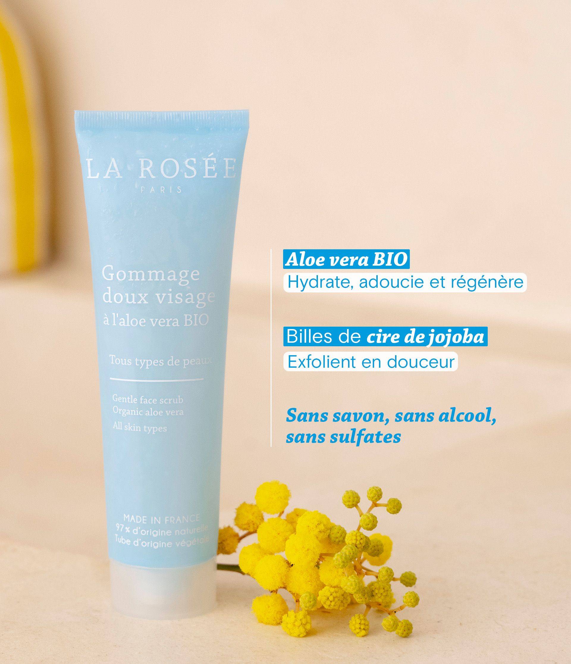 Gommage visage visuel ingrédient