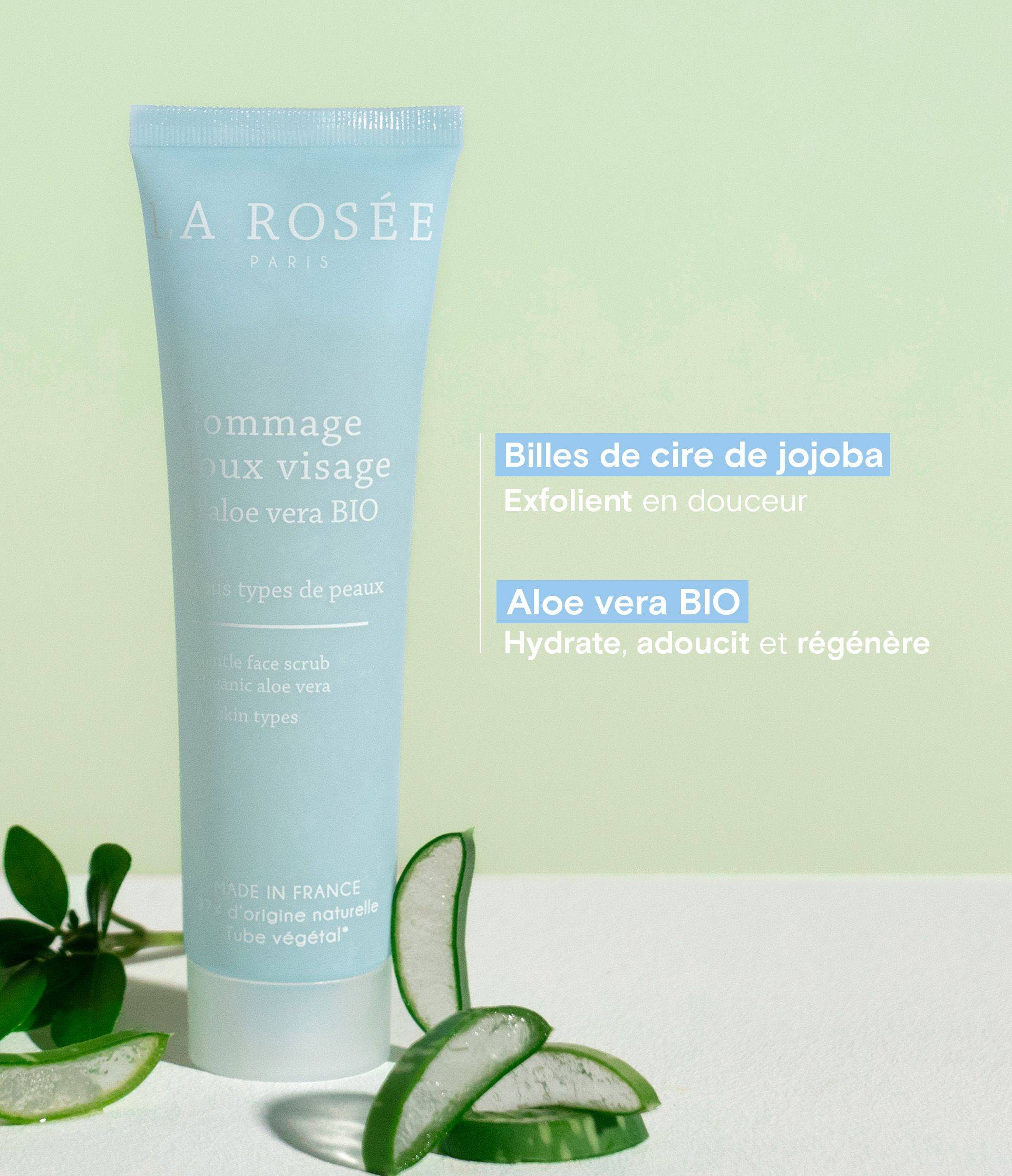 Gommage visage visuel ingrédient