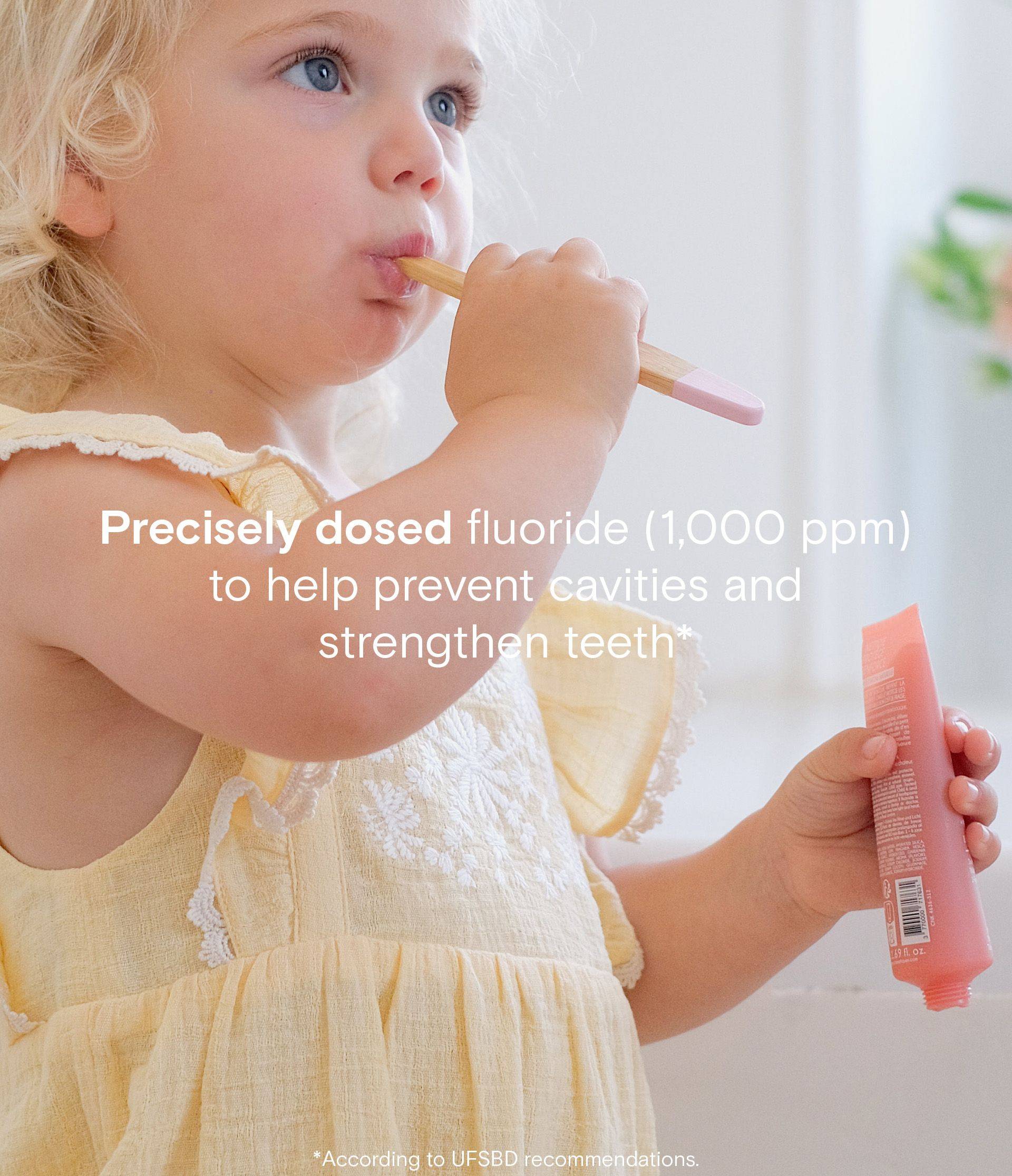dentifrice bébé - dose de fluor