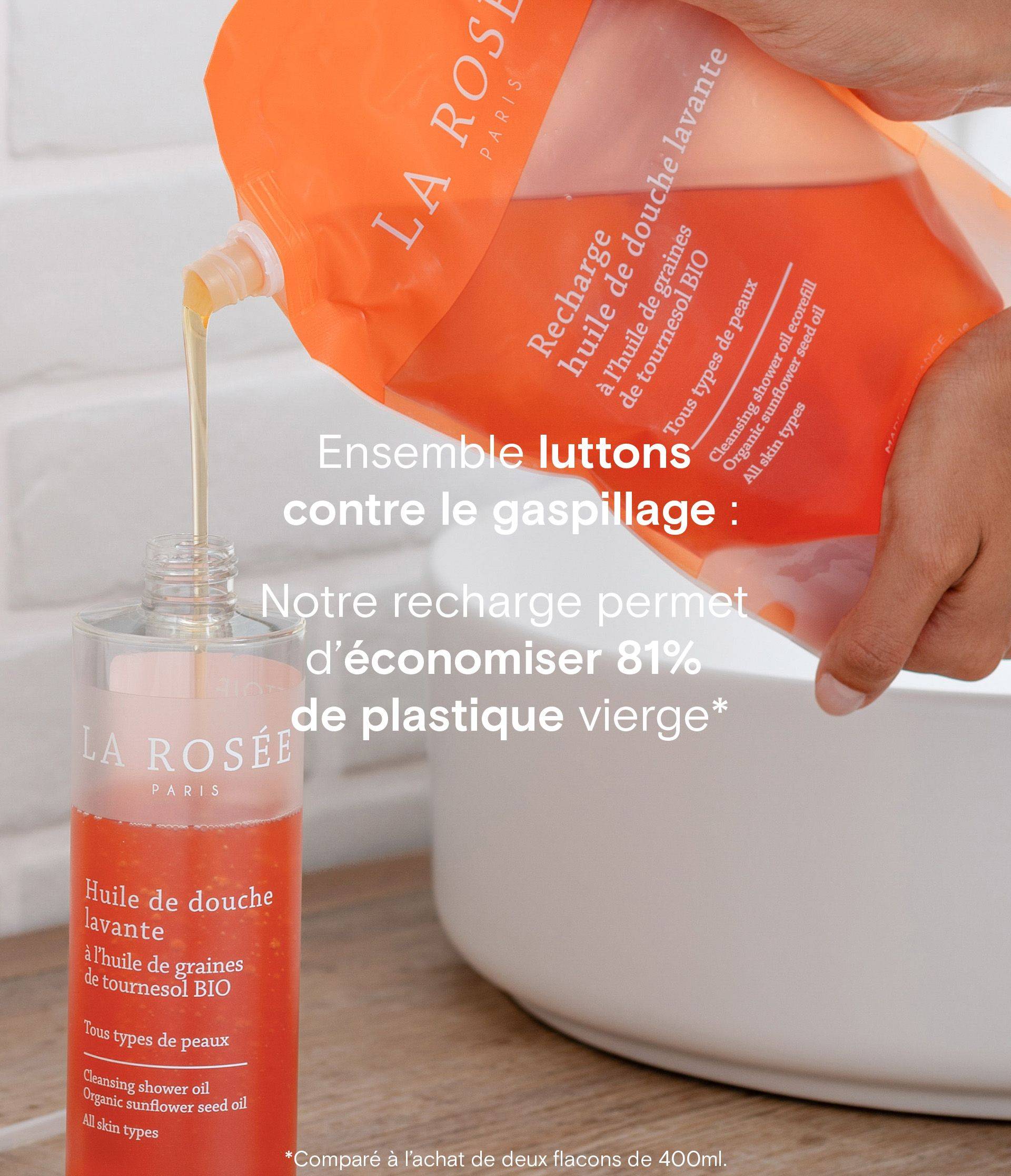 Recharge huile de douche - claim