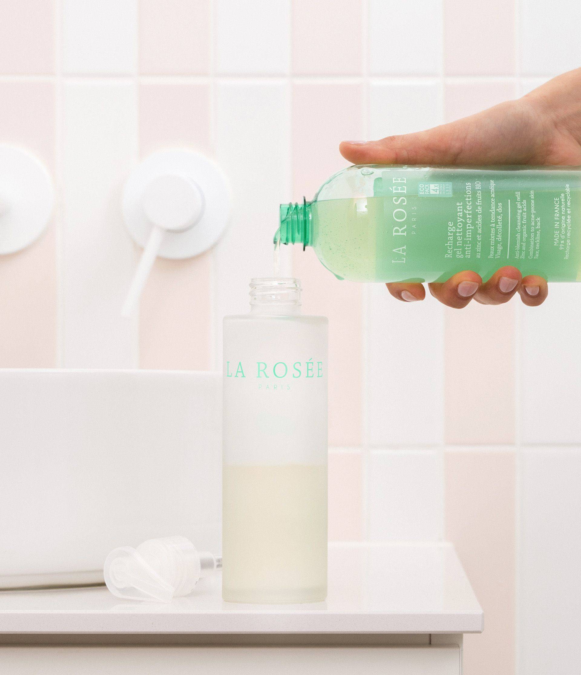 Duo anti-imperfections gel nettoyant et flacon - La Rosée