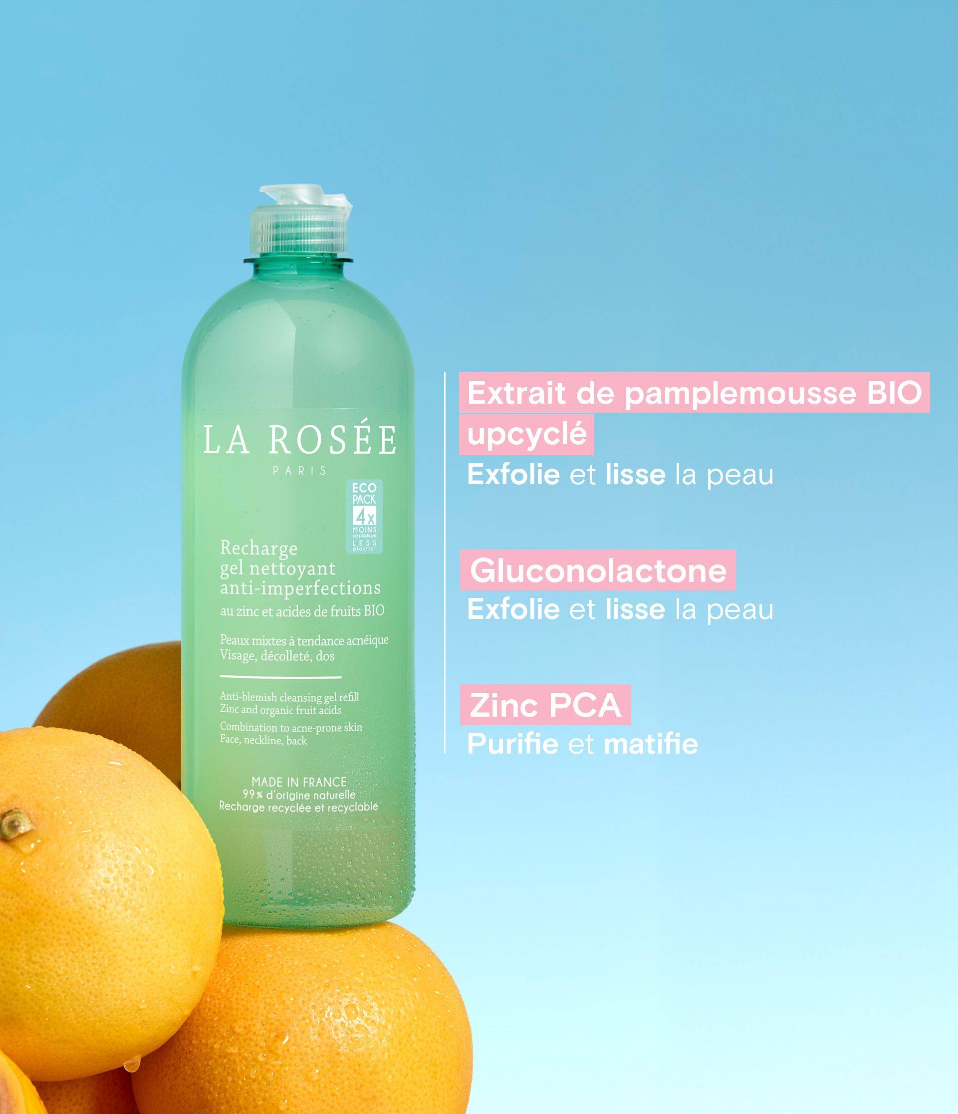 Recharge gel nettoyant - ingrédients