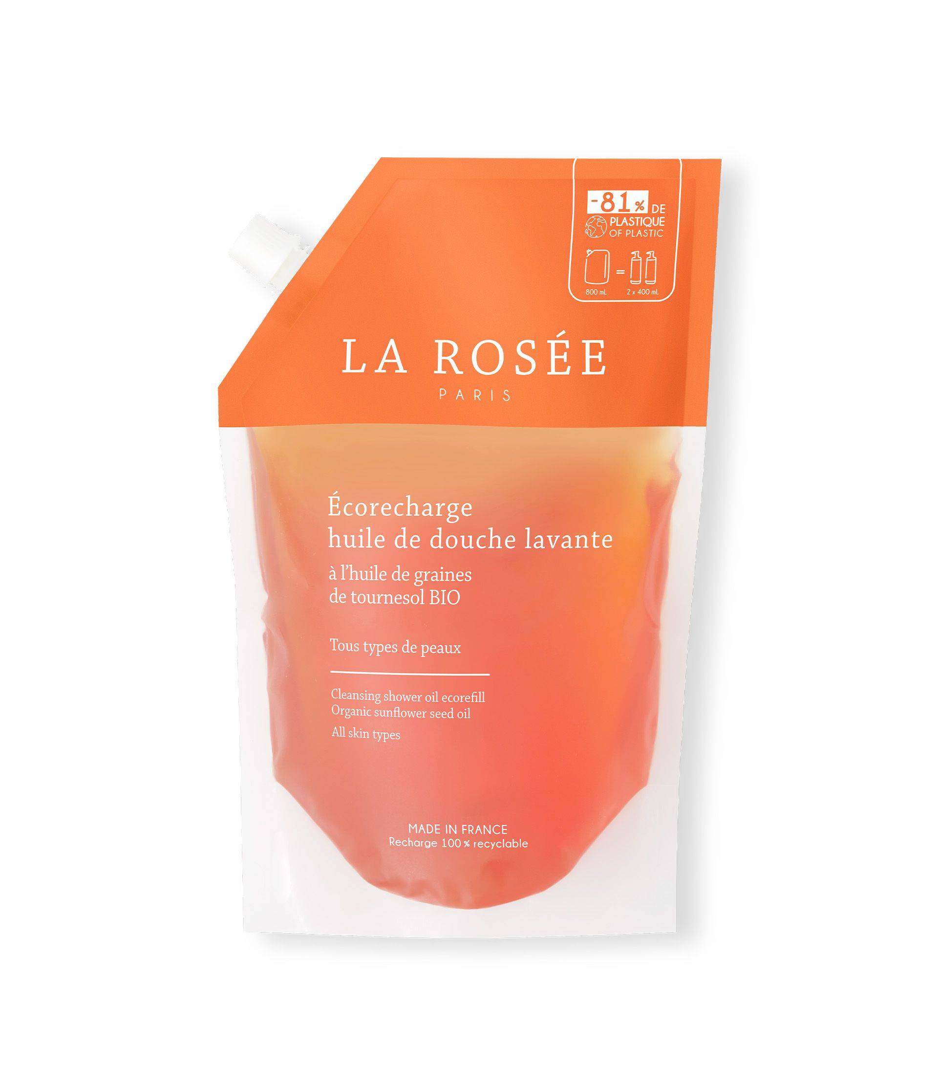 Huile De Douche Lavante La Rosée - 400ml Pour Visage Et Corps - Nettoyant Doux