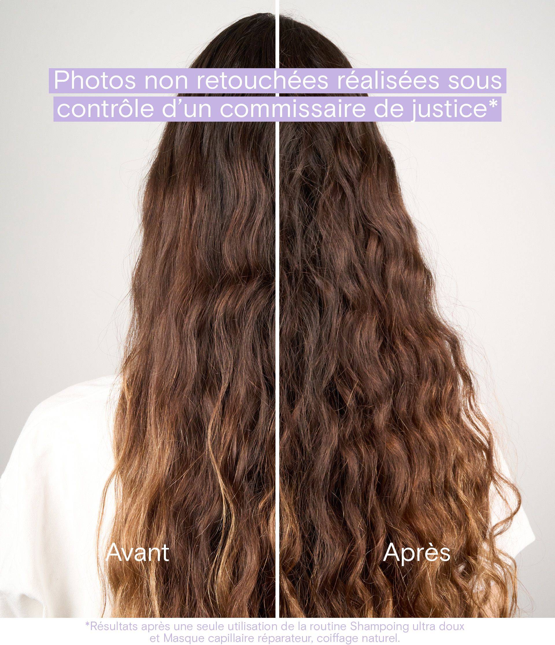 Avant après Recharge shampoing ultra doux