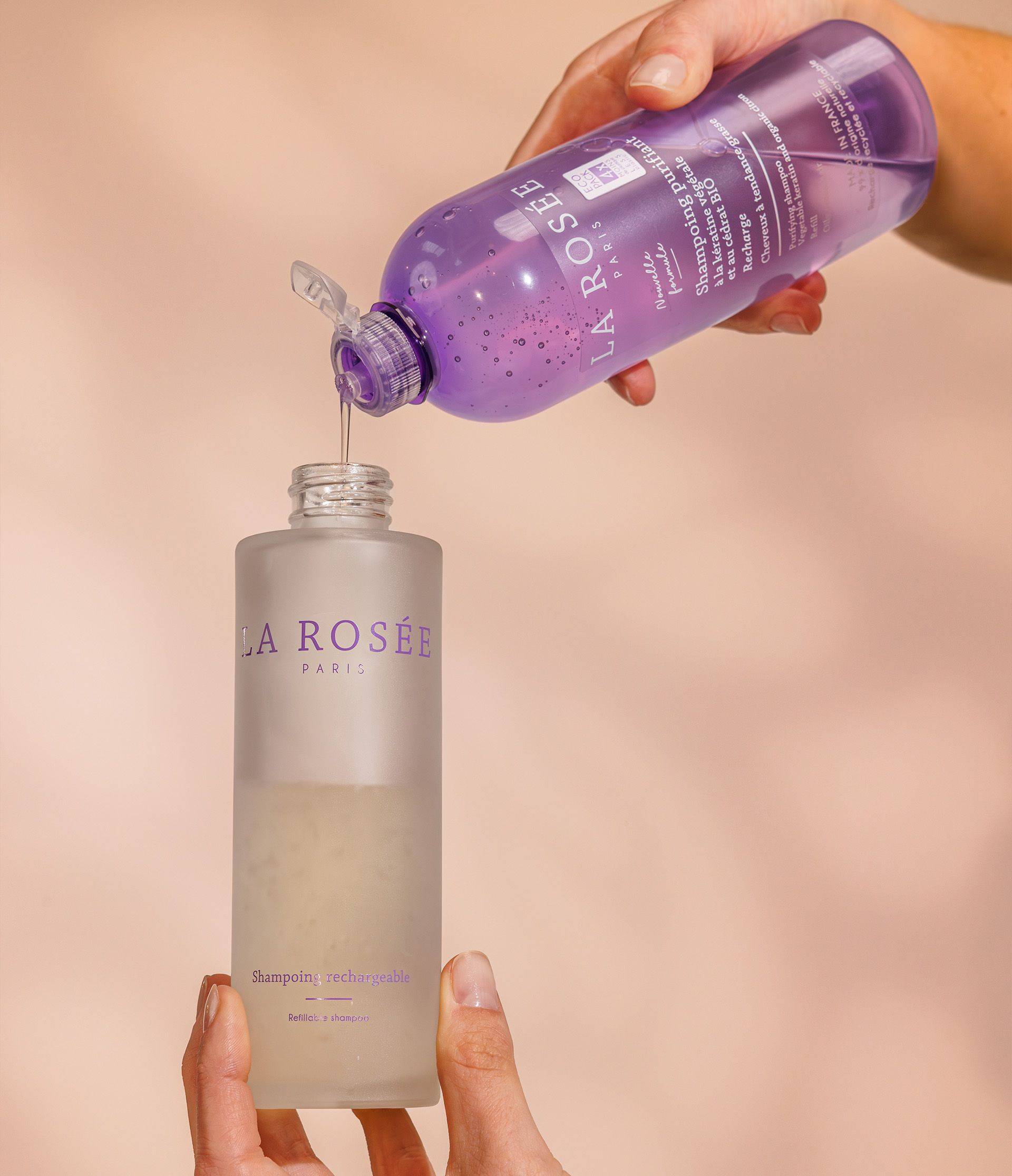 Routine cheveux gras shampoing