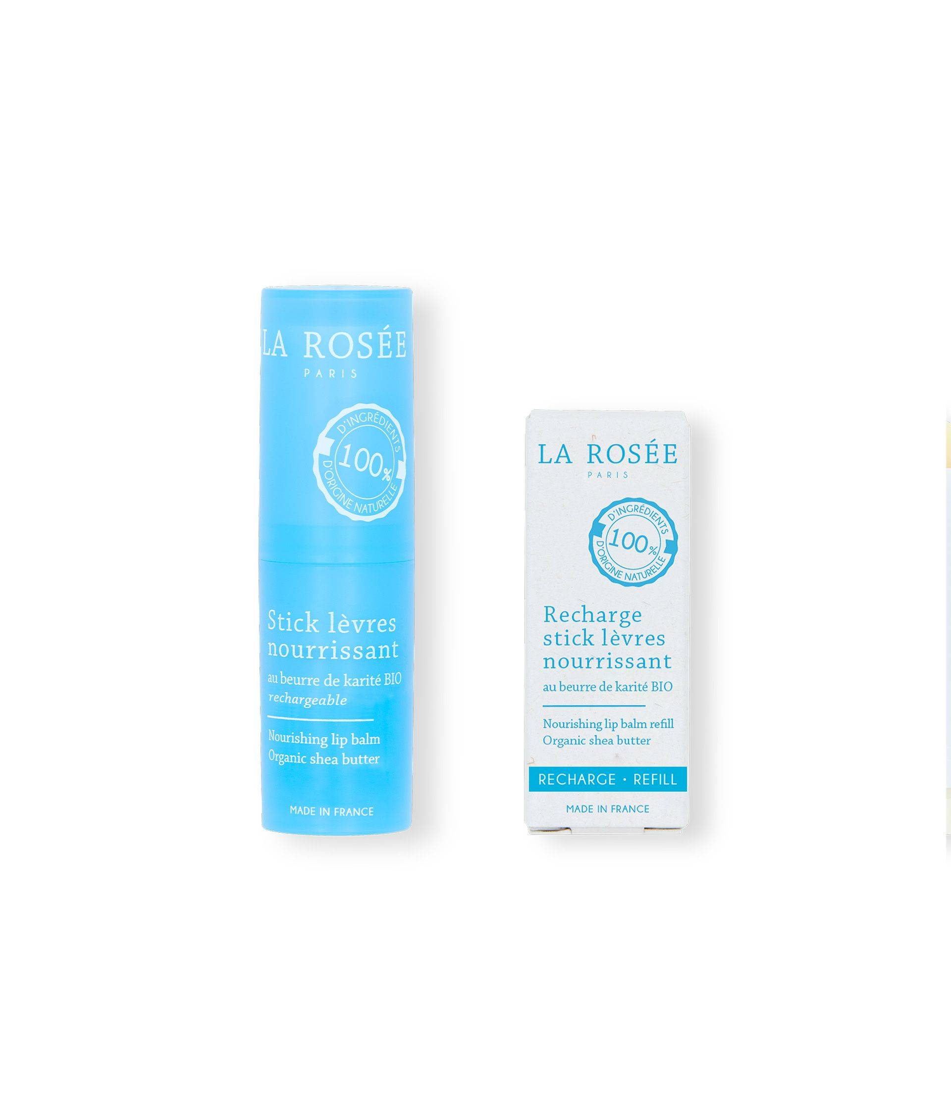 Packshot duo stick lèvres et sa recharge - La Rosée