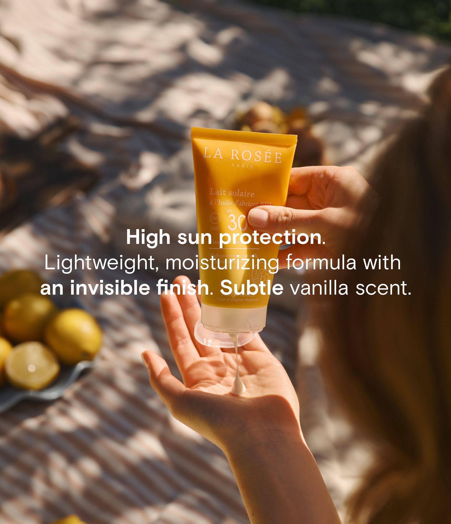 Lait solaire 30 - claim EN