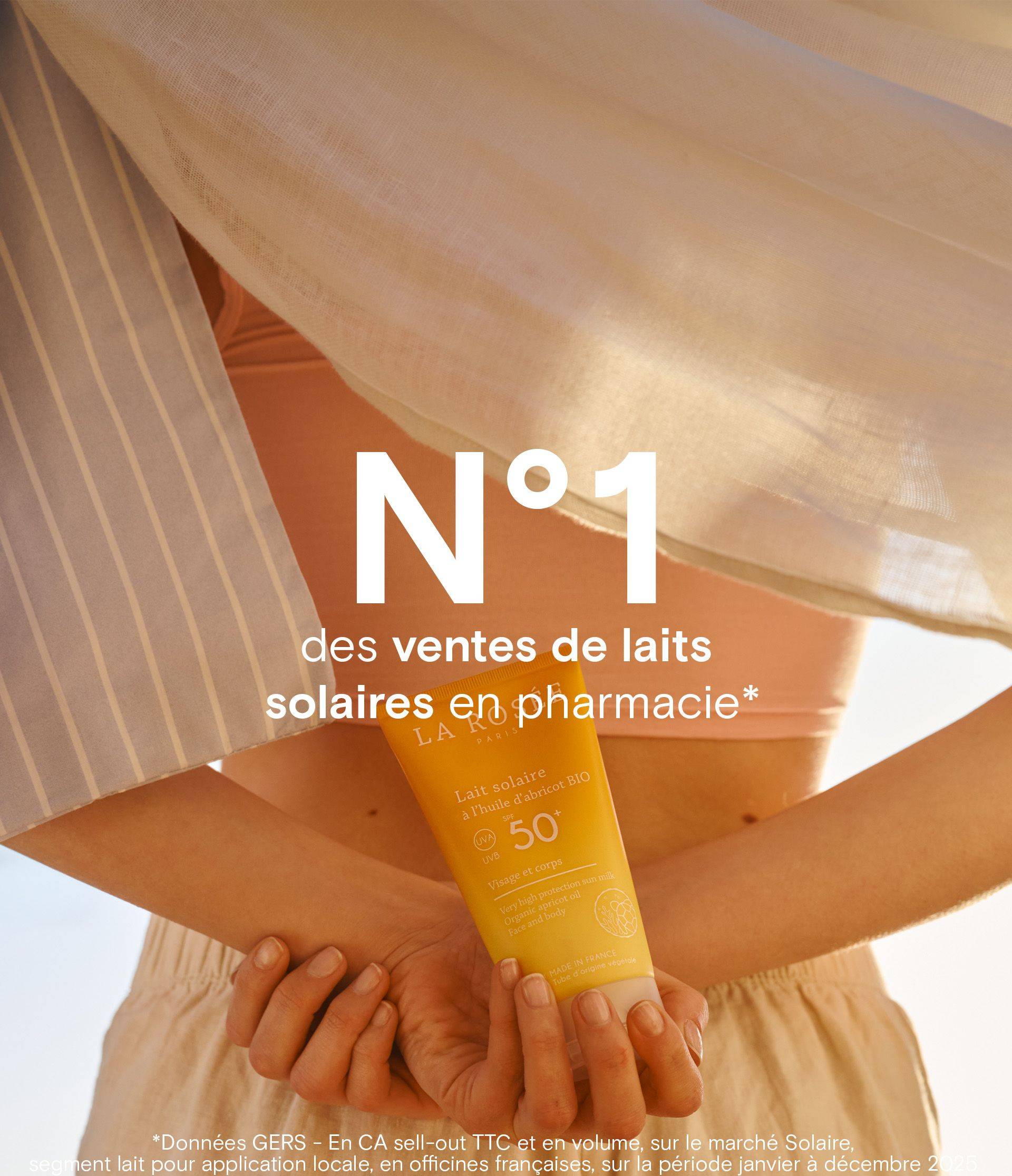 Lait solaire 50 - claim 1