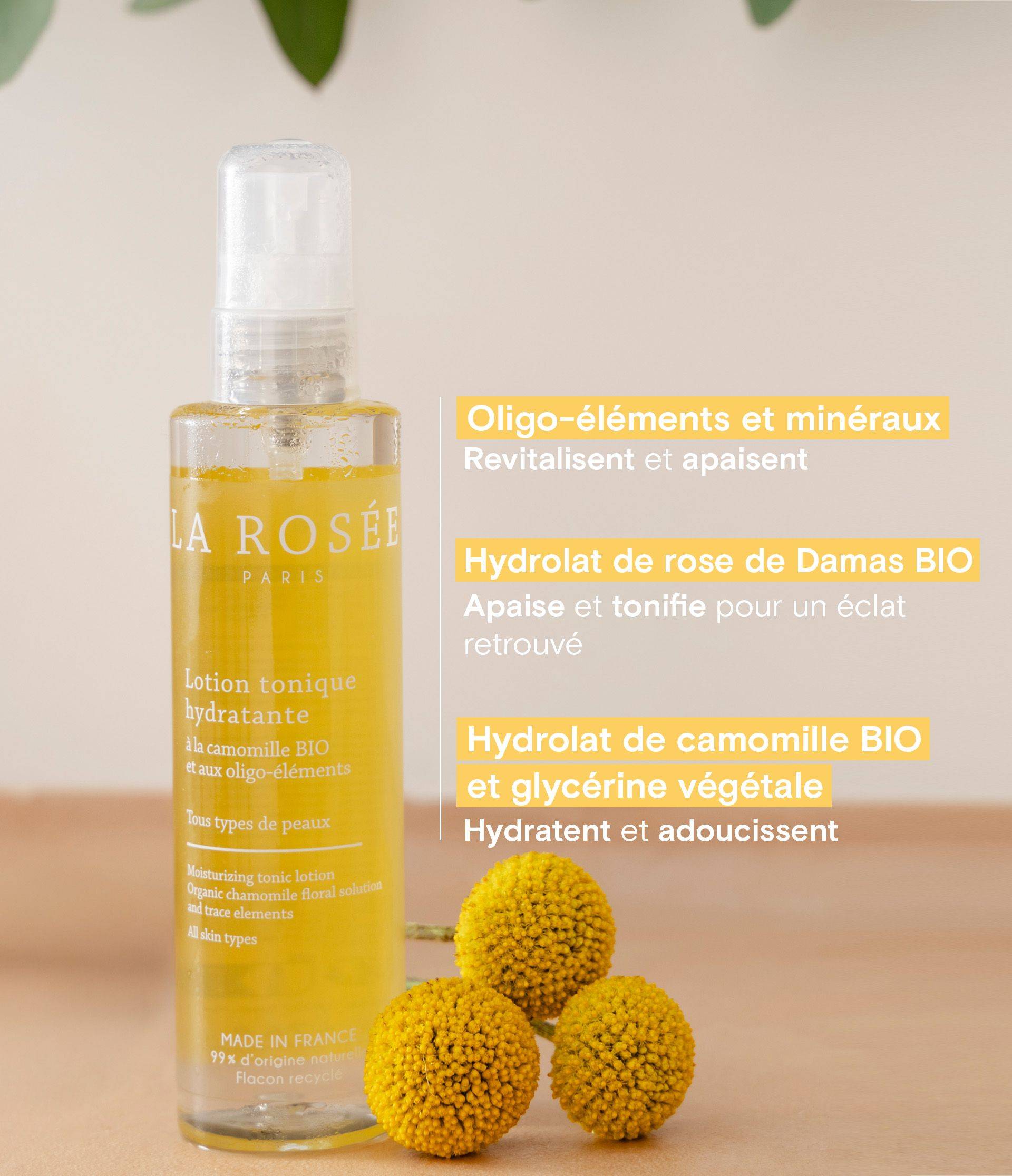 Lotion tonique - ingrédients