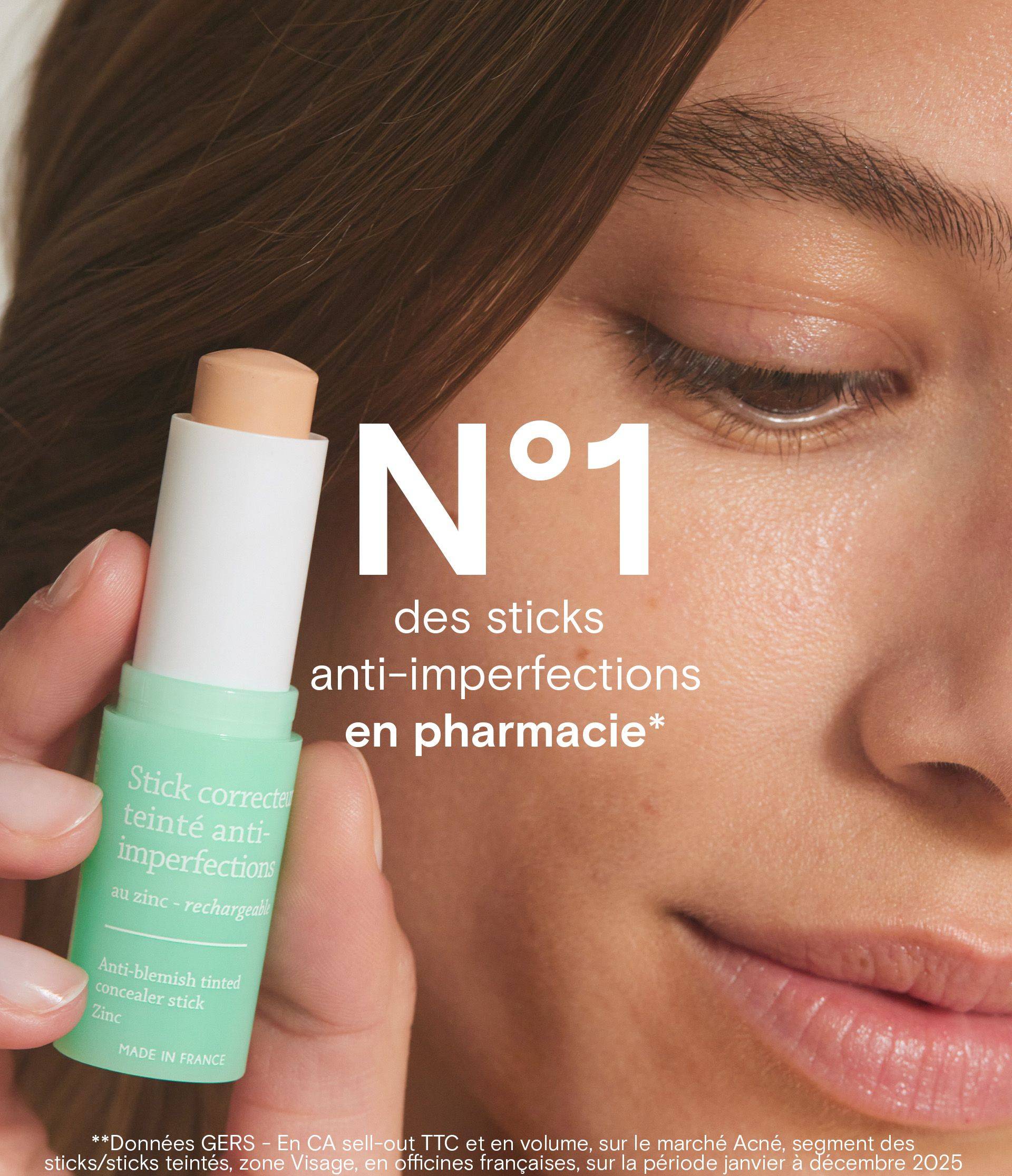 recharge stick correcteur teinté - claim 2