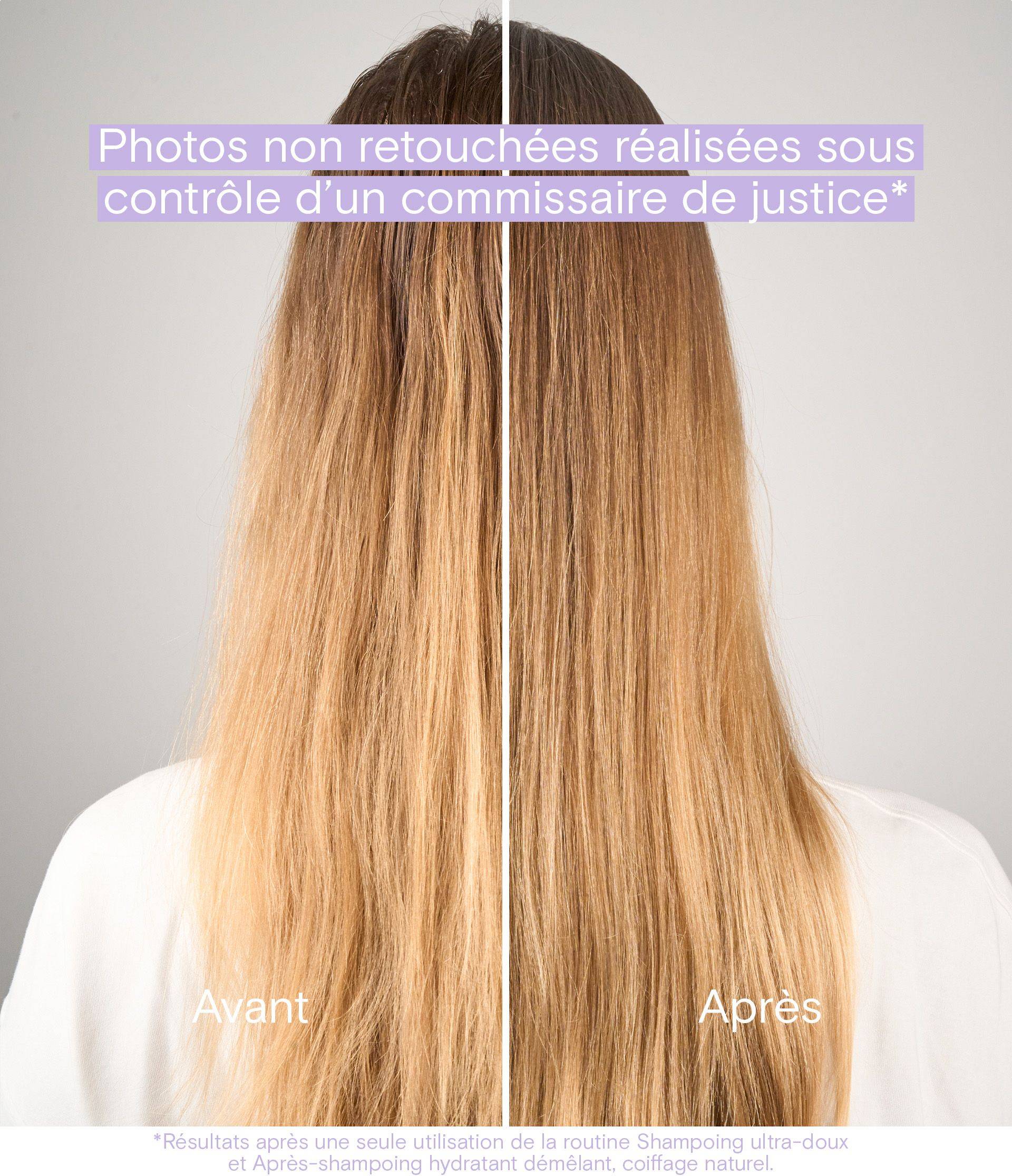 Avant après Recharge shampoing ultra doux