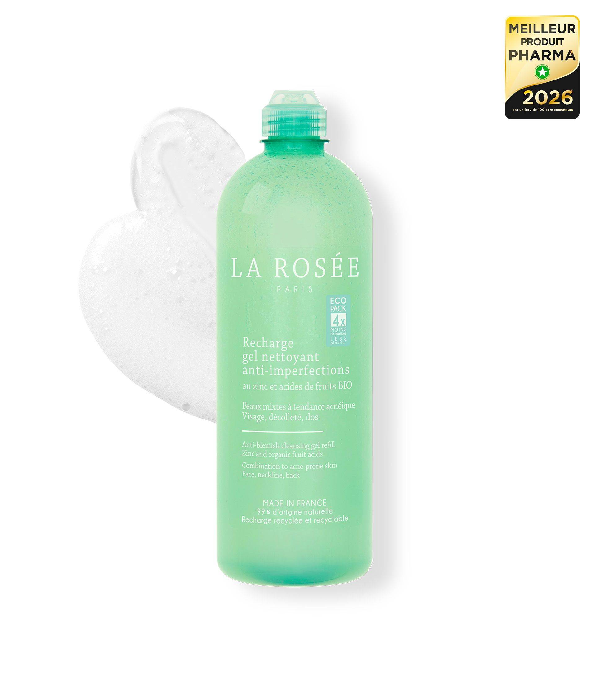 Recharge gel nettoyant anti-imperfections - La Rosée