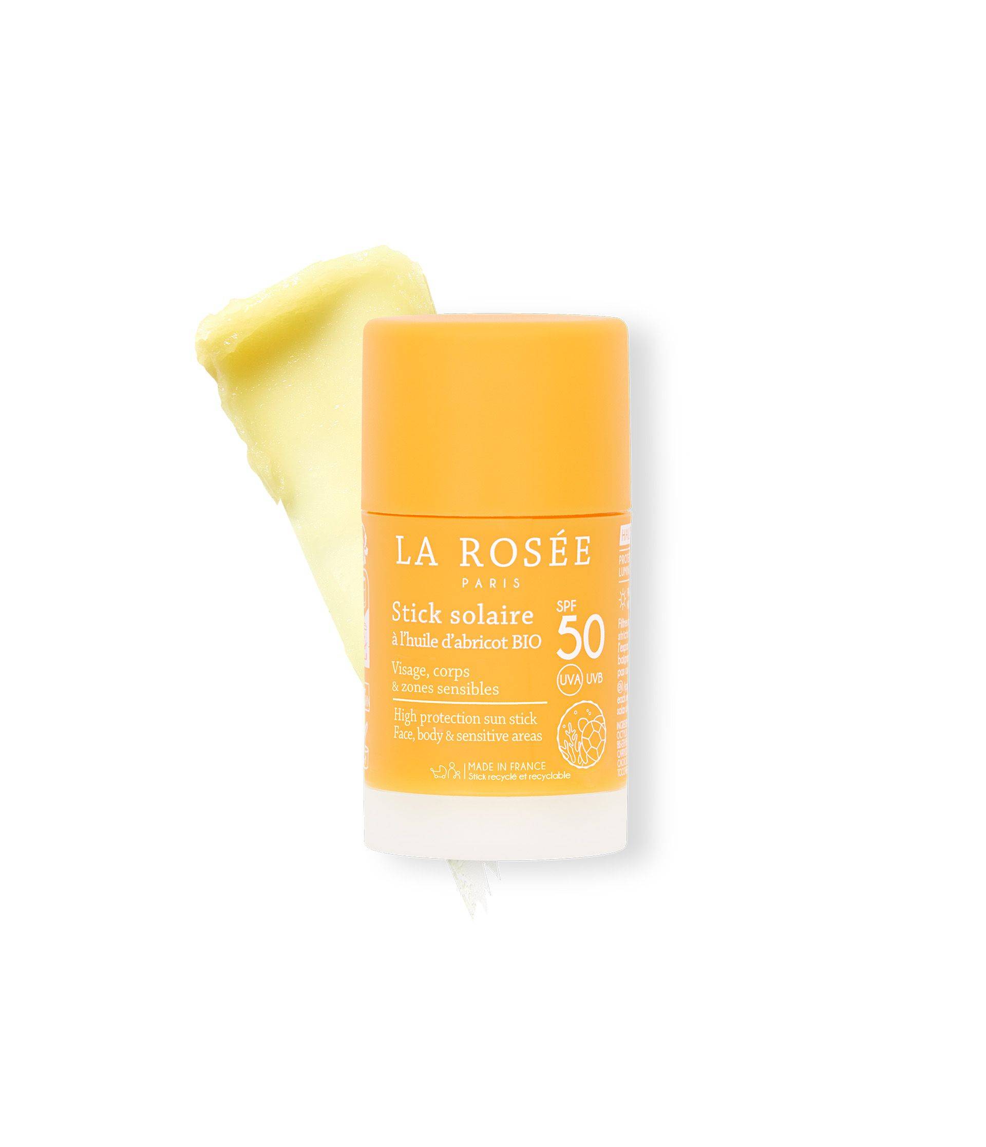 Stick solaire SPF 50 visage et zones sensibles - La Rosée