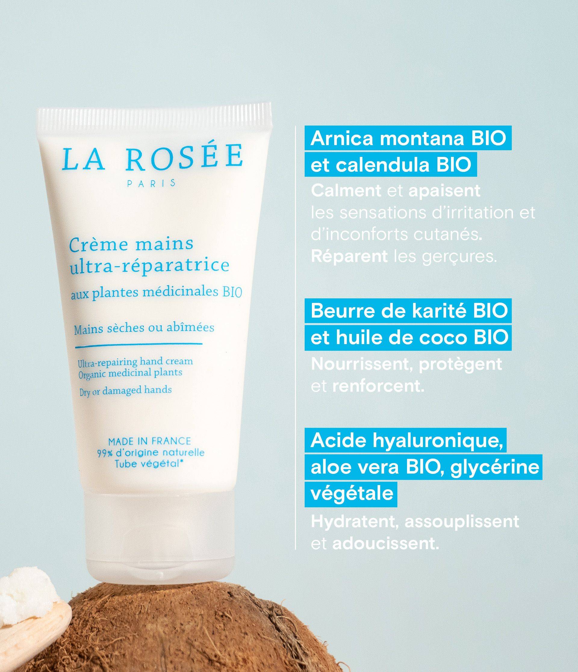Crème mains - visu ingrédients