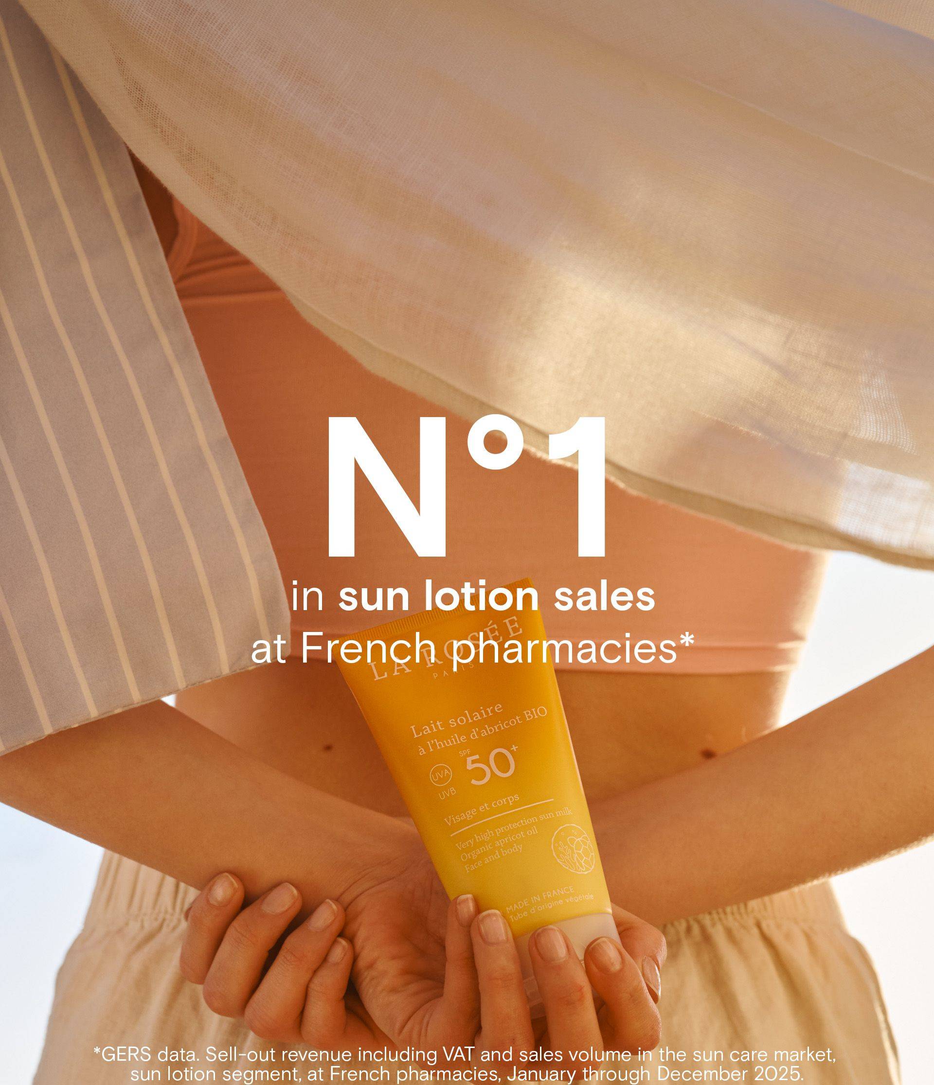 Lait solaire 50 - claim 1 EN