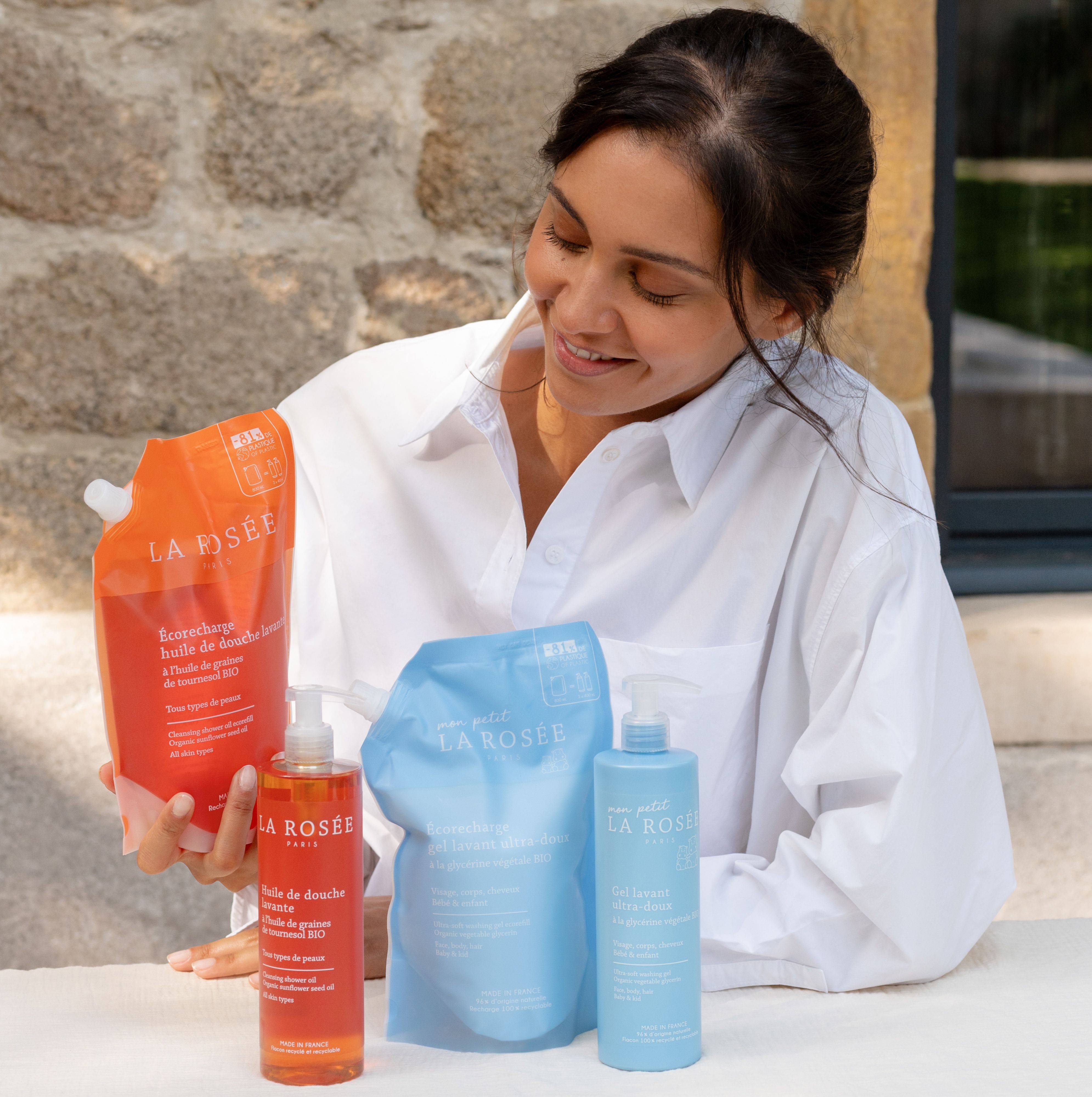 Les cosmétiques au format écorecharges - La Rosée