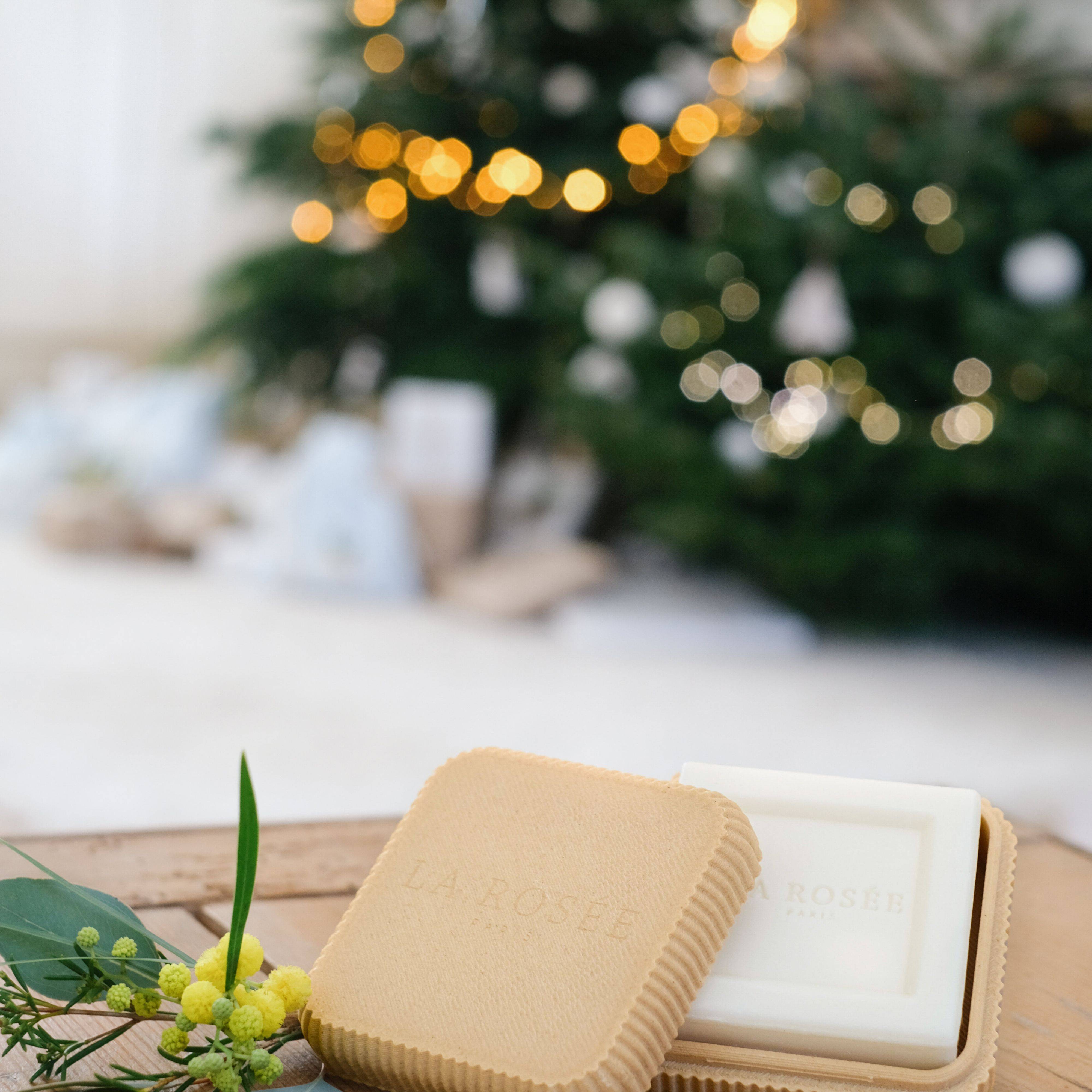 Boite à savon biscuit et savon surgras noel