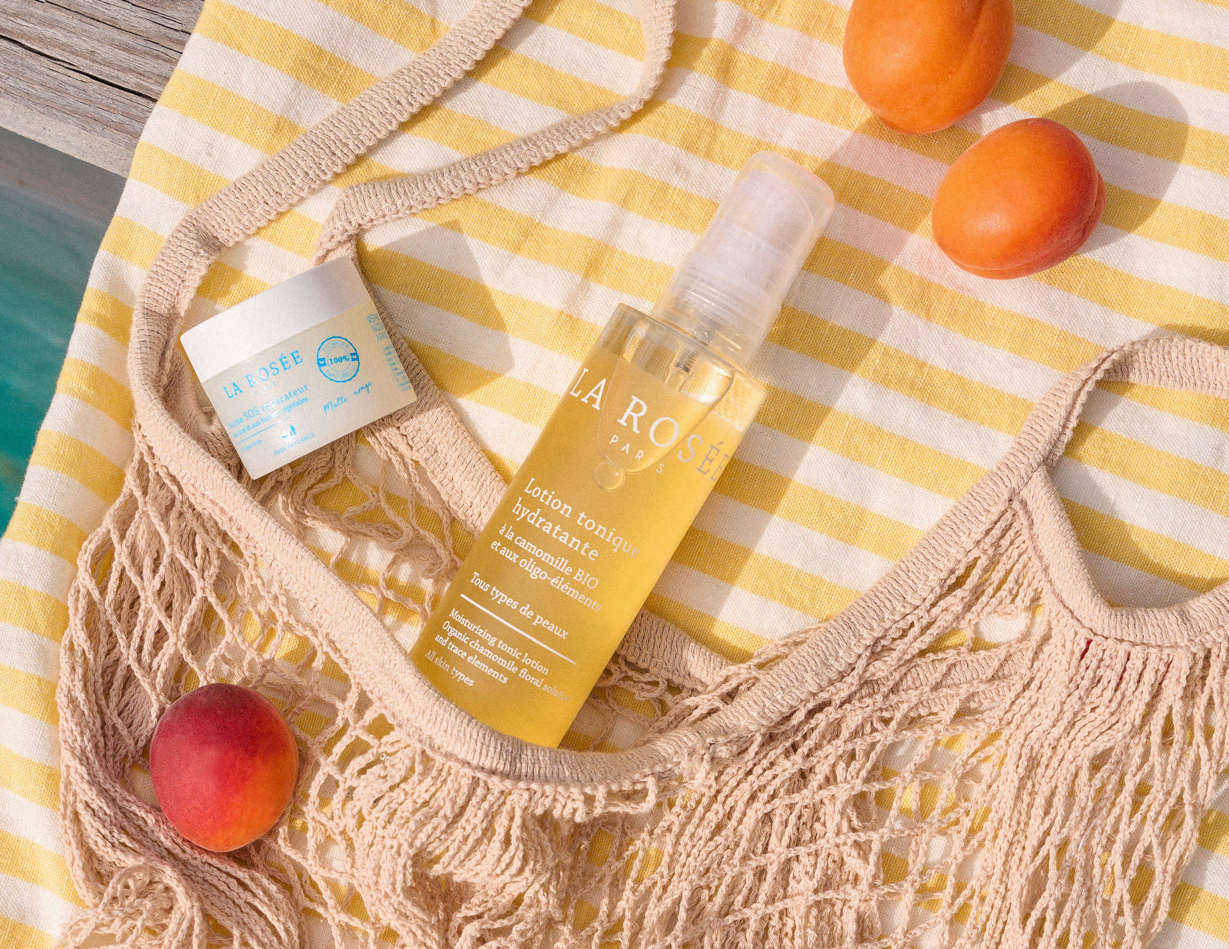 Soigner un coup de soleil avec notre baume sos réparateur et notre lotion tonique pour un bronzage parfait - La Rosée